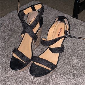 Black Strappy Heels